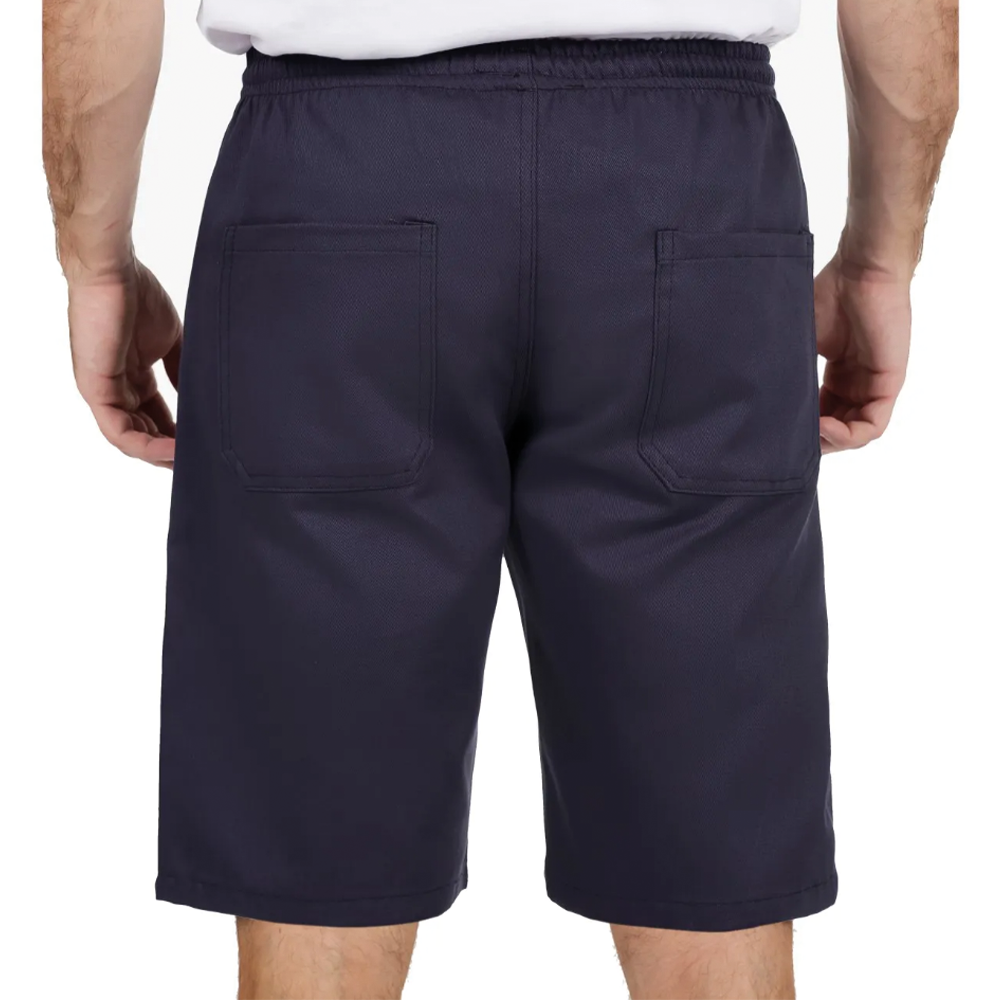 Bermuda Brim Pesado Marinho Uniforme Profissional - Imagem 2