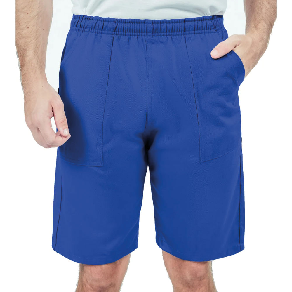 Bermuda Brim Pesado Azul Royal Uniforme Profissional