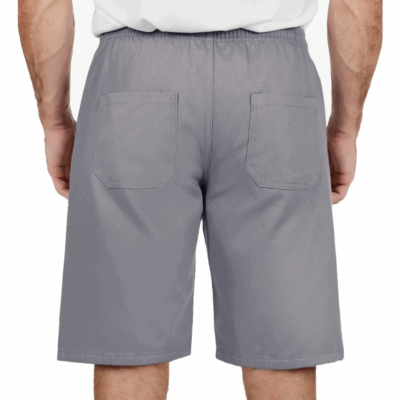 Bermuda Brim Pesado Cinza Uniforme Profissional