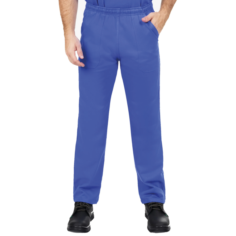 Calça Brim Pesado Azul Royal Uniforme Profissional