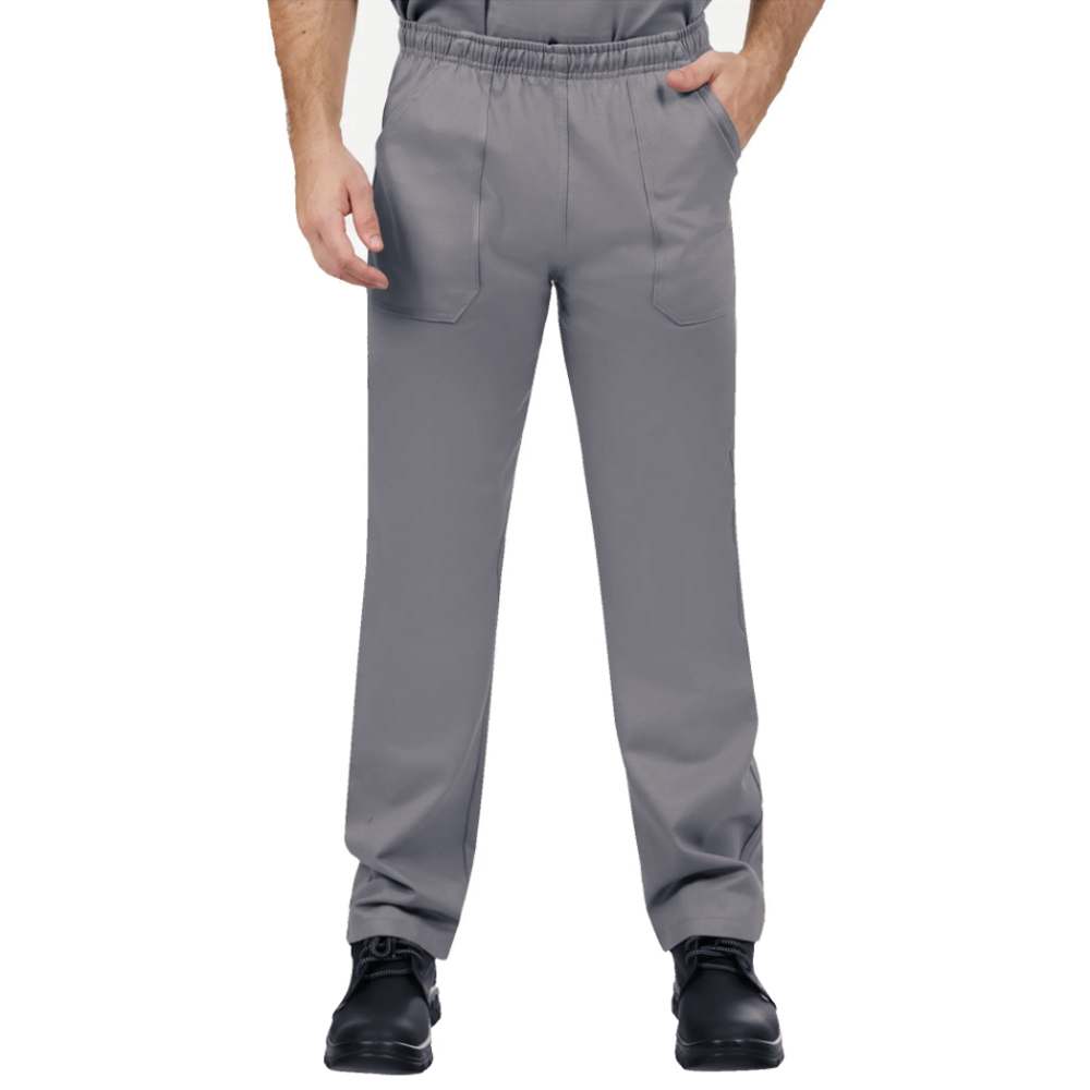 Calça Brim Pesado Cinza Uniforme Profissional