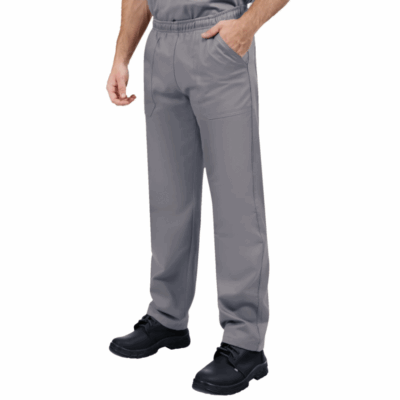 Calça Brim Pesado Cinza Uniforme Profissional