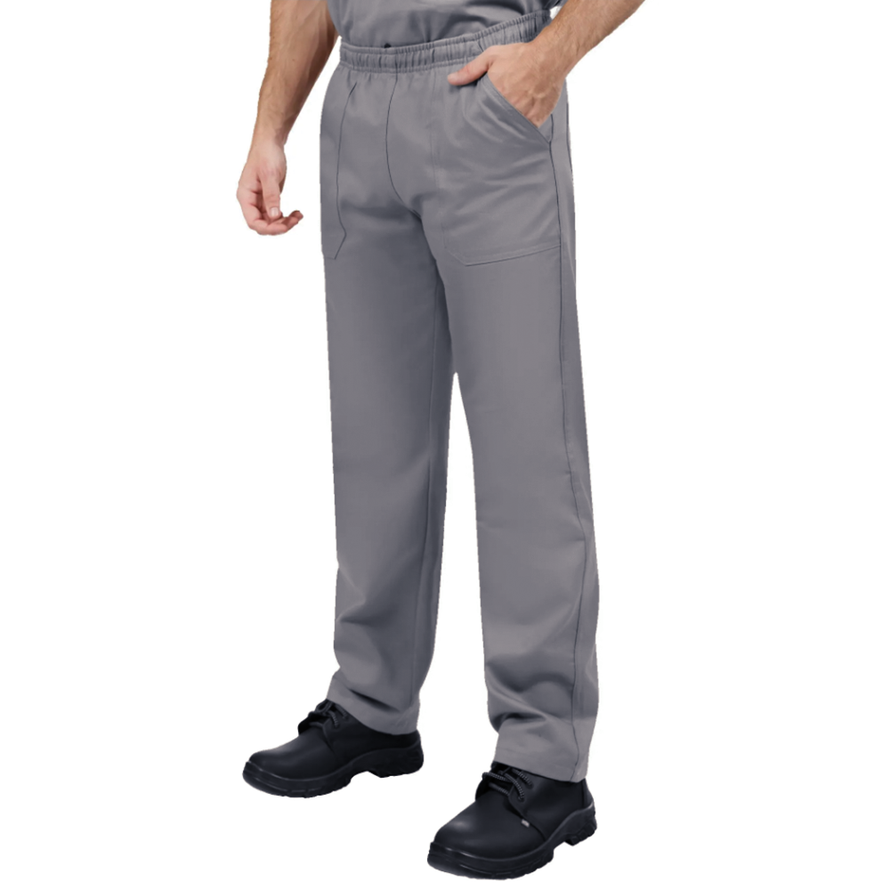 Calça Brim Pesado Cinza Uniforme Profissional - Imagem 2