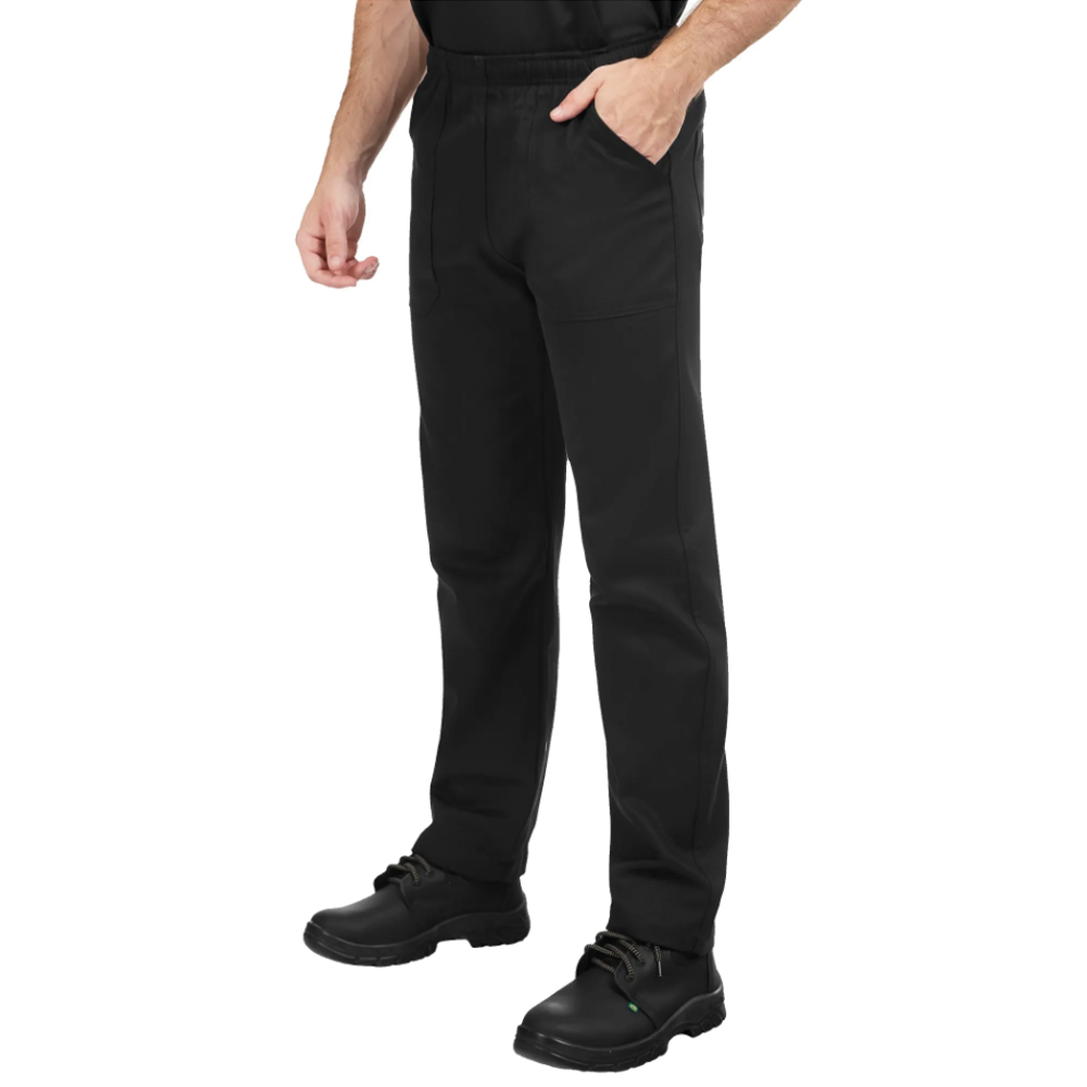 Calça Brim Pesado Preta Uniforme Profissional - Imagem 2