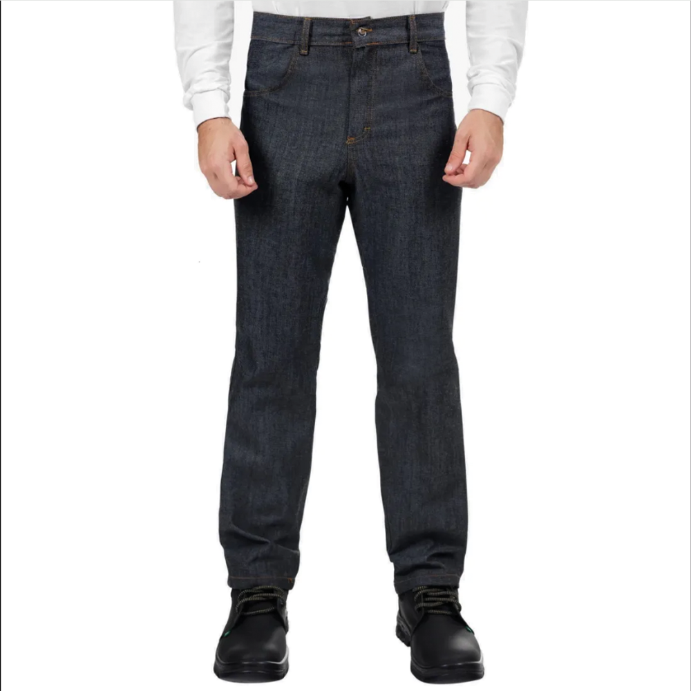 Calça Jeans Masculina Preta Casual Uniforme