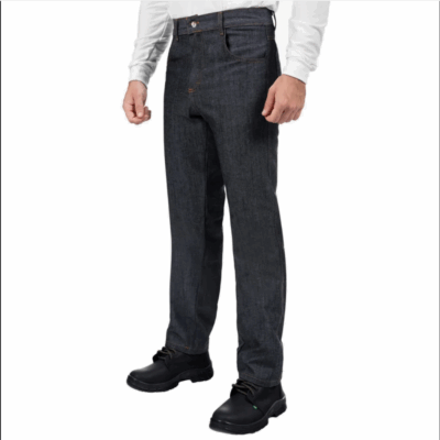 Calça Jeans Masculina Preta Casual Uniforme
