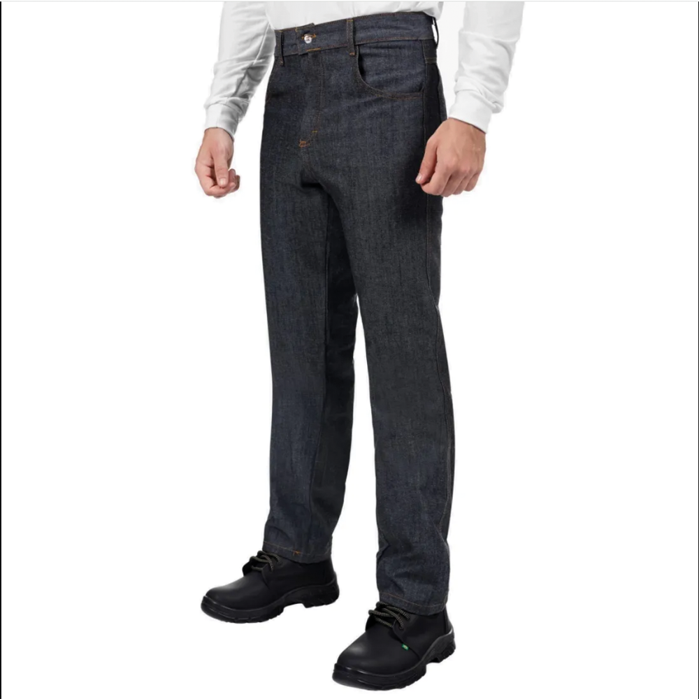 Calça Jeans Masculina Preta Casual Uniforme - Imagem 2