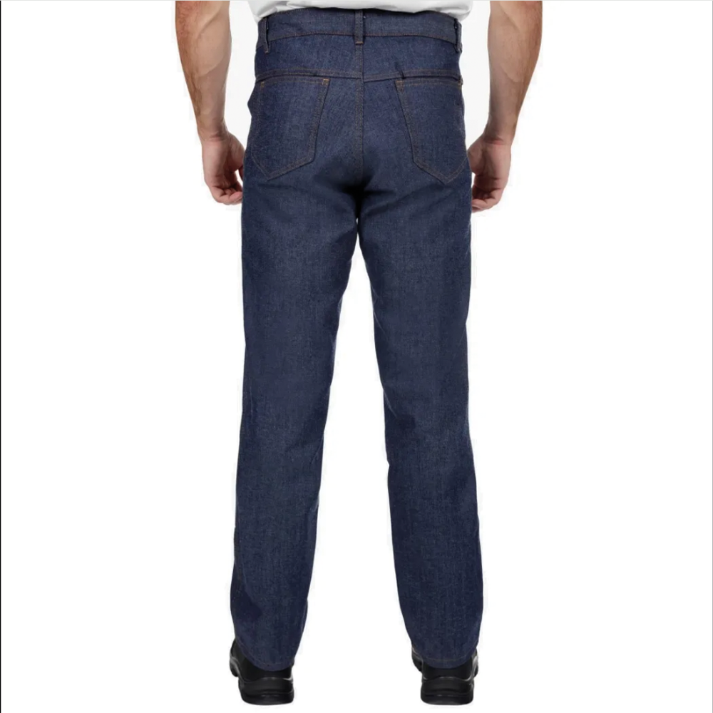Calça Jeans Masculina Azul Casual Uniforme - Imagem 3