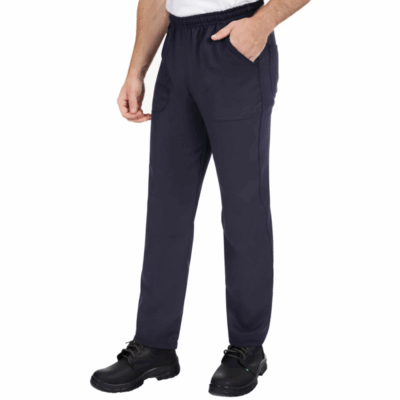 Calça Oxford Azul Marinho Uniforme Profissional