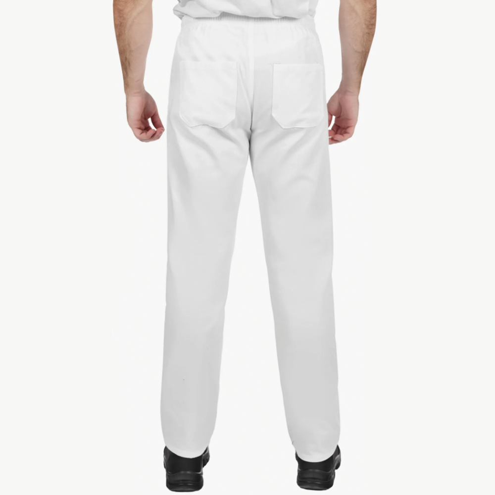 Calça Oxford Branca Uniforme Profissional - Imagem 3