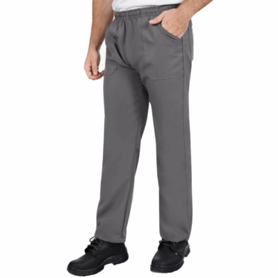 Calça Oxford Cinza Uniforme Profissional
