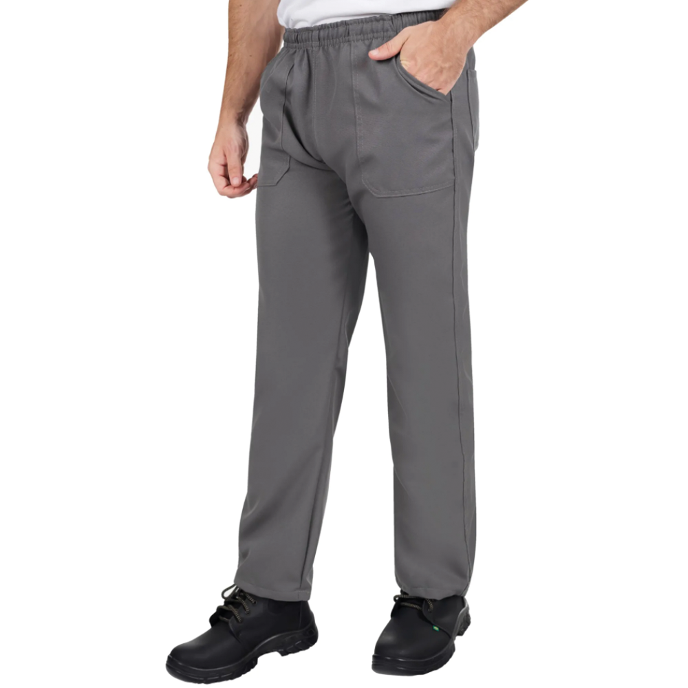Calça Oxford Cinza Uniforme Profissional - Imagem 2