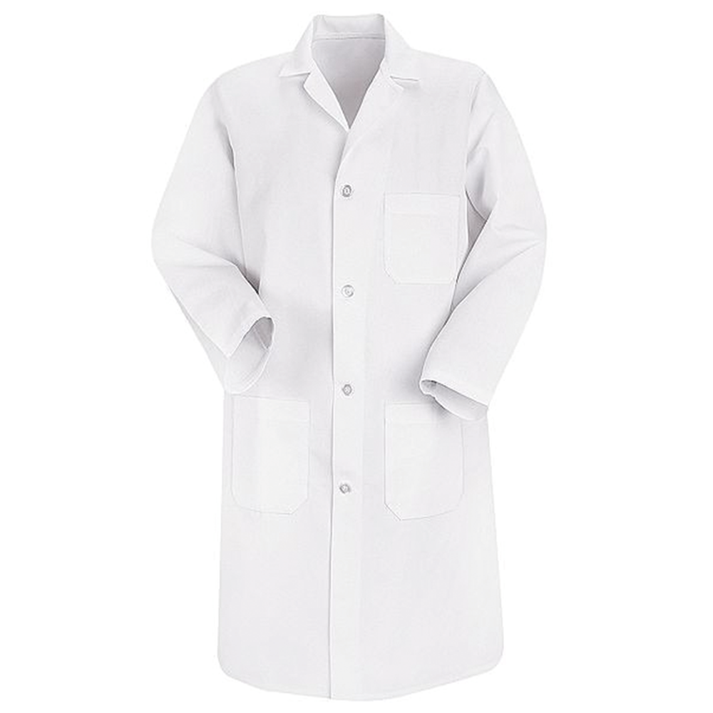 Jaleco Branco Masculino de Oxford Manga Longa