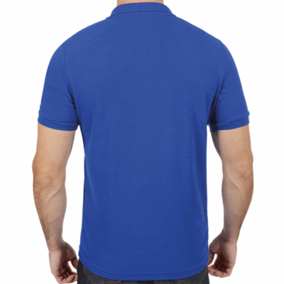 Camisa Polo Masculina Piquet Manga Curta Azul Royal